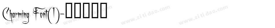 Charming Font(1)字体转换